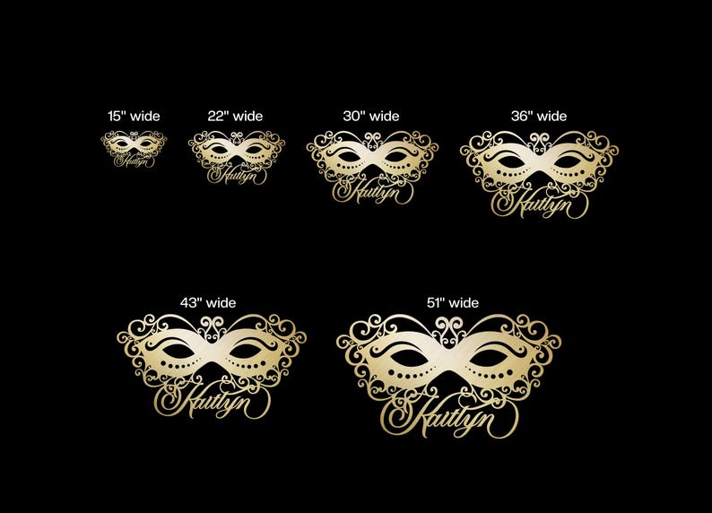 Masquerade Mask Sign, Quinceañera Sweet Sixteen Party Decor Bild 3
