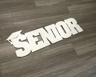 Graduation prop for photo sessions, Senior 2024 photo prop, Class of 2024 sign, Graduation decoration, Graduation sign -SENIOR 3