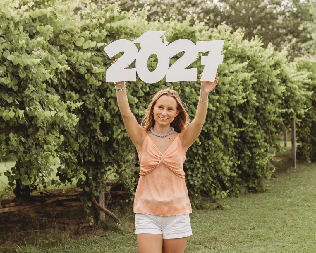 2027 Sign for Photo Session, Graduation Party Decor, Senior 2027 Photo ...