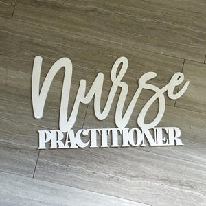 Nurse Practitioner Prop, sign for Nurse Practitioner photoshoot, nursing school gift, NP graduation gift • Practitioner