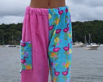 【COLOR iN ID】Frill layered towel pants Amazon.com: Paradise Towelwear Co. Towel Pants for Swimmers