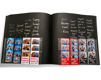 Paper Cut Design Shop photo booth album slip in - photo strip slide-in  album - 120 plastic