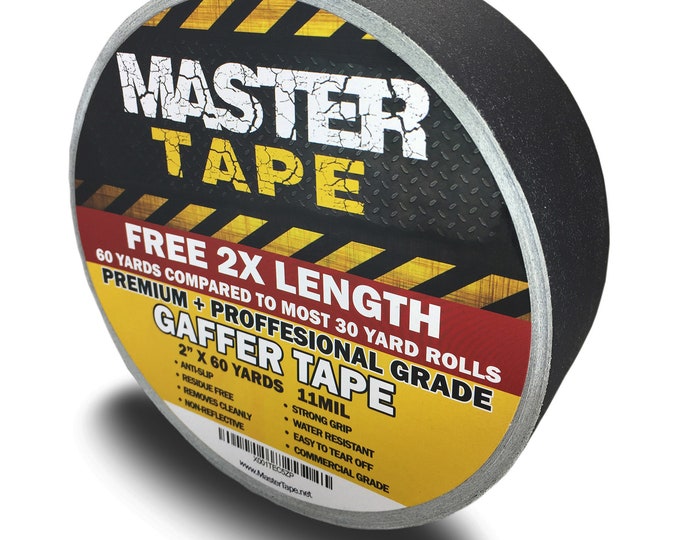 Gaffers Tape 60 Yards / 180 Feet Premium Grade Professional Gaffer Tape