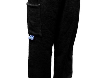 Towel Pants - Black - IN STOCK Fast Shipping - Beach, Swimming, Resortwear, Boys, Girls, Adults.