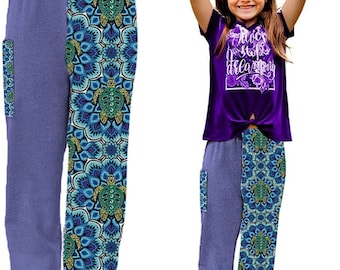 Towel Pants - Turtle Mandala - IN-STOCK Fast Shipping - Beach, Swimming, Resortwear, Boys, Girls, Adults.