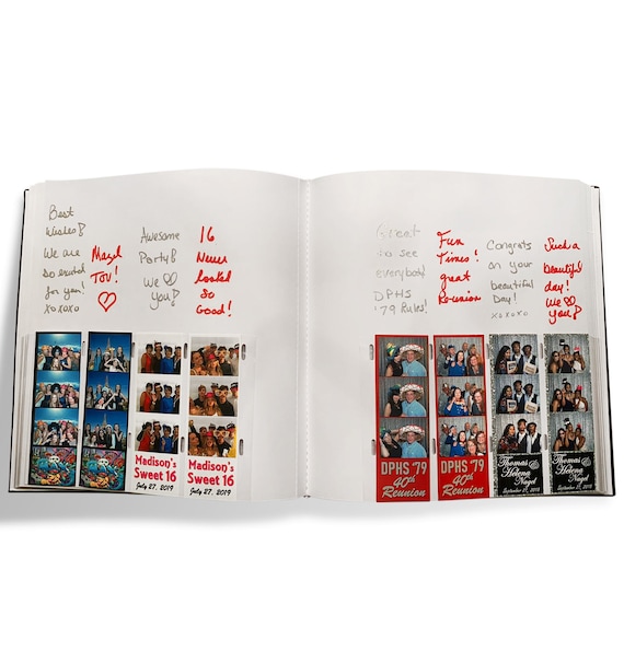 Buy Photo Booth Album for 2x6 Photo Strips Holds 216 Photobooth Photos on  54 Pages Slide-in Photo Booth Photo Album Wedding Scrapbook Online in India  