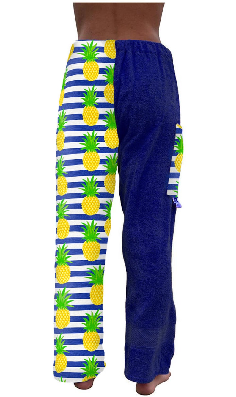 Papaya Stripe/Sun Cove Towelling Trousers