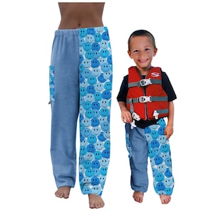 Towel Pants - Smiley Pattern - IN-STOCK Fast Shipping - Beach, Swimming, Resortwear, Boys, Girls, Adults.