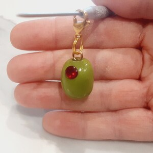 Personalized Martini Olive Charms