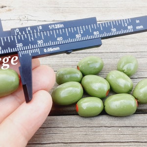 Handmade Miniature Pimento Olives Large