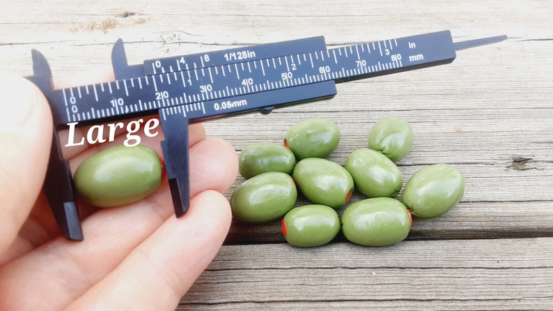 Handmade Miniature Pimento Olives Large