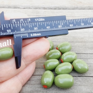 Handmade Miniature Pimento Olives Small