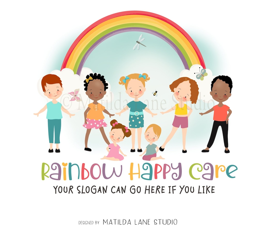 Child Care Logo, Boutique Logo, Aftercare, Hand Drawn , Kids Logo