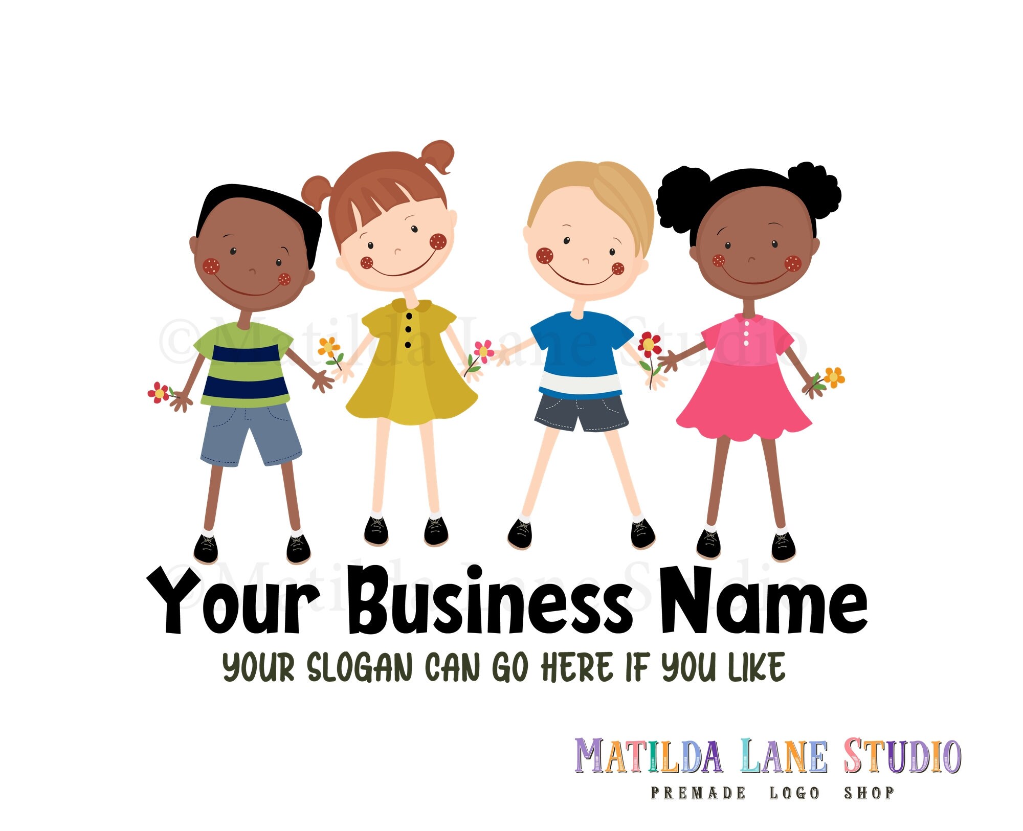 Childcare Logo Children Logo Aftercare Hand Drawn Design Etsy