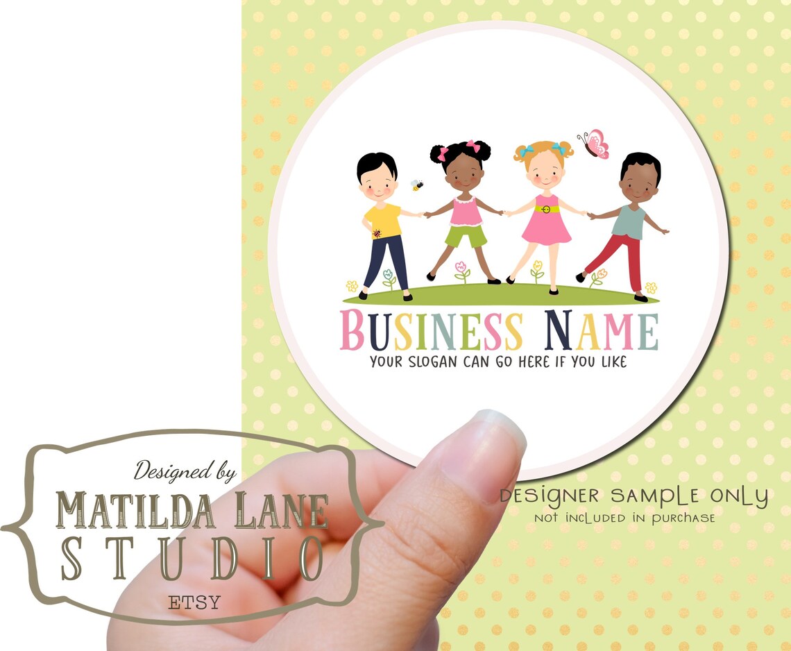 Childcare Logo Children Logo Aftercare Hand Drawn Design Etsy Australia