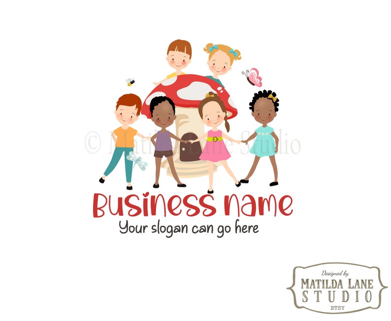 Childcare Logo Children Logo Aftercare Hand Drawn Design Etsy