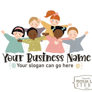 Multicultural Kids Logo: Hand-drawn Childcare Design (PNG, JPG) - Etsy