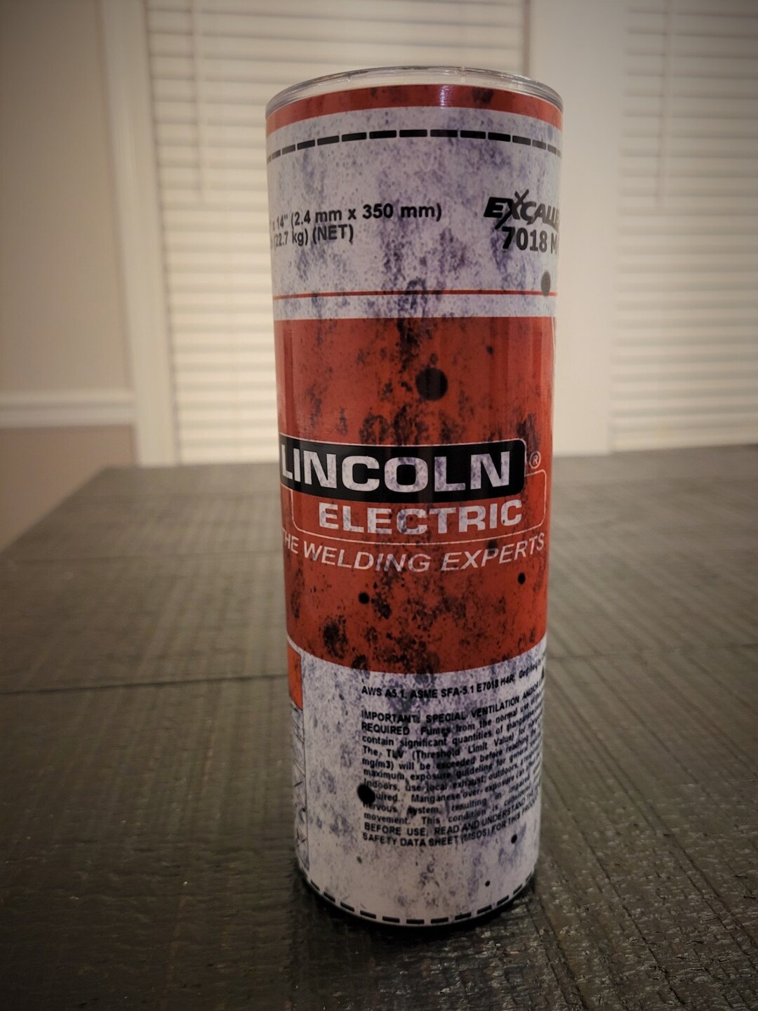 Lincoln Electric Welding Rod Tumbler 20oz Skinny Straight Etsy
