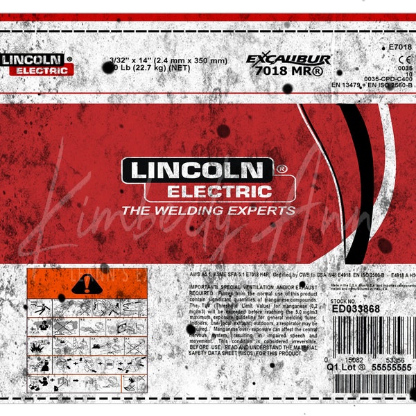 Lincoln Electric Welding 20oz Skinny Straight Tumbler Design Sublimation PDF PNG