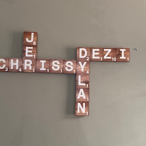 Customizable Scrabble Wall Tiles