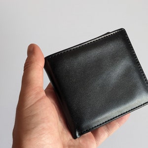 Mens Vegan Wallet, Coin Pocket, Minimalistic Wallet, Vegan Leather Wallet, Anniversary Gift, Boyfriend Gift, Gift for Dad, Gift for him image 7