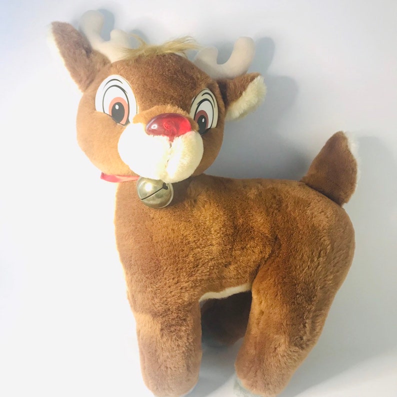 vintage stuffed rudolph
