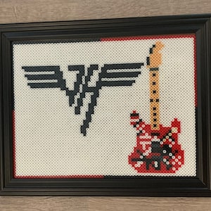 Van Halen logo and Frankenstrat