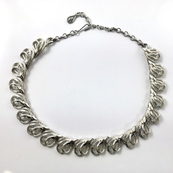 CORO Vintage Silver Tone Necklace - image 2
