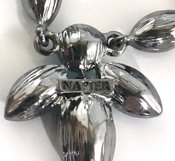NAPIER Antique Silver Tone Necklace with - image 5