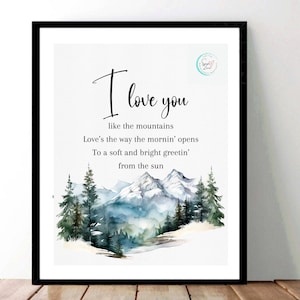 Shake The Frost | Tyler Childers Lyrics | Digital Download | Watercolor | Country Song | Romantic | Couple Love Wall Art