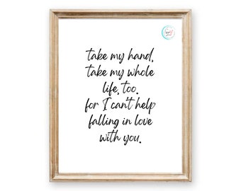 Take My Whole Life Etsy