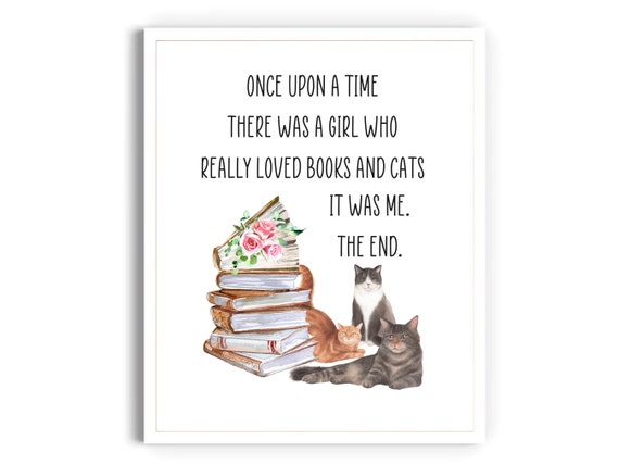 Cartel de metal retro de 8 x 12 pulgadas con texto en inglés «Once Upon A Time There was a Girl Who Really Loved Nursing and Cats Poster Love Nurse and