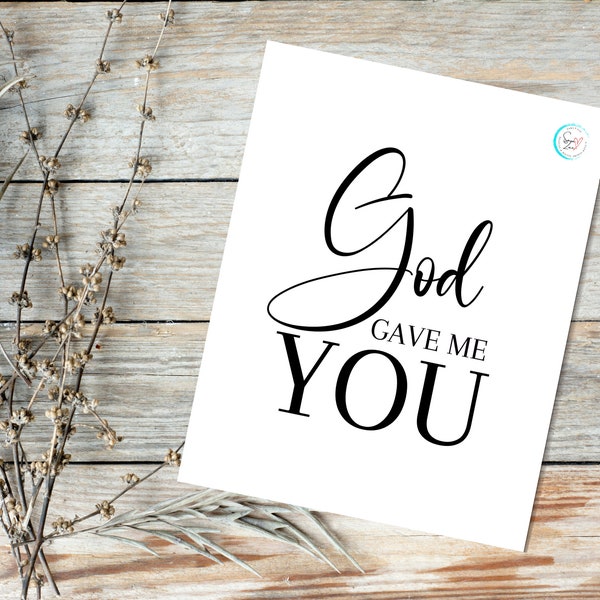 God Gave Me You - Etsy