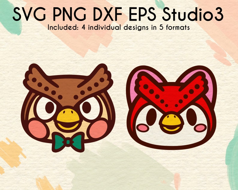 Download Blathers and Celeste Bundle Files Animal Crossing Inspired ...