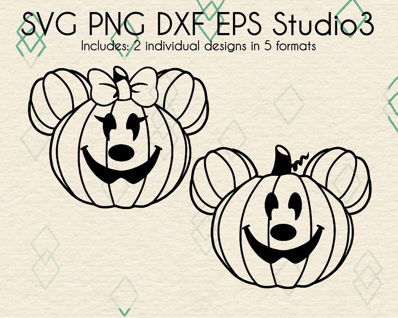 Download Mickey Minnie Mouse Pumpkin SVG Cut Files Disney Halloween ...