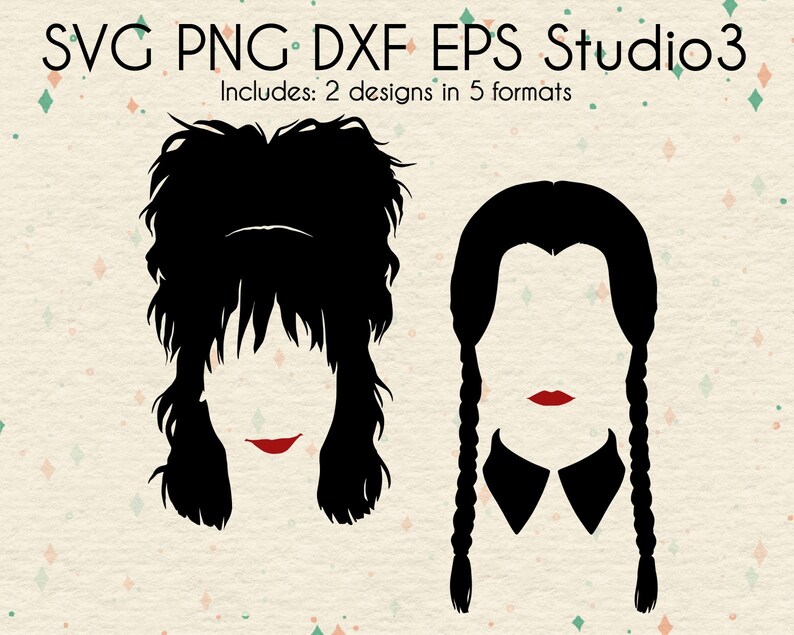 Download Lydia Deetz & Wednesday Addams SVG Files Beetlejuice Addams | Etsy
