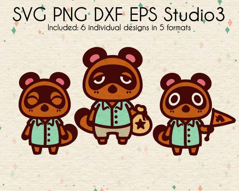 Download Timmy Tommy & Tom Nook Bundle Files Animal Crossing | Etsy