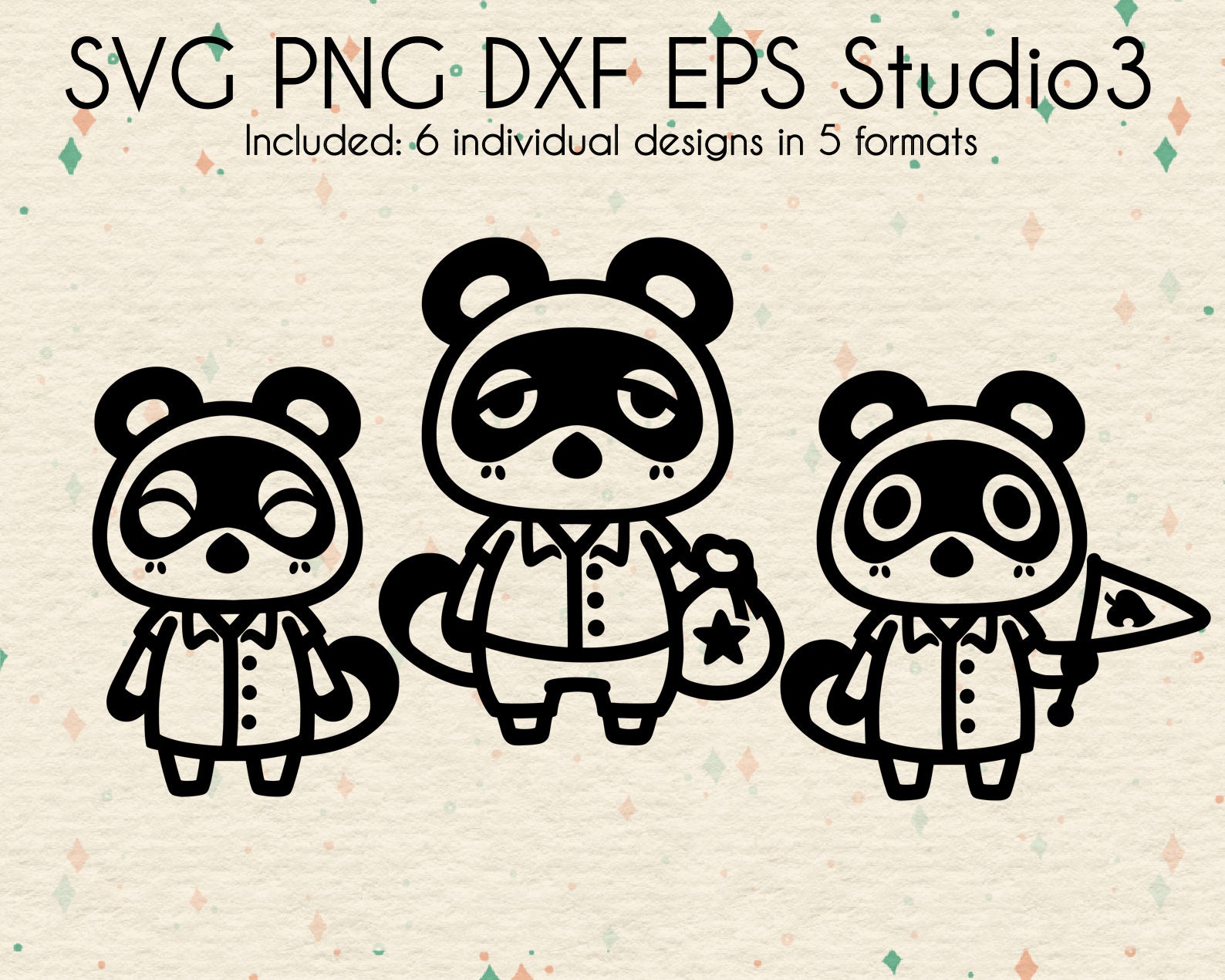 Download Timmy Tommy & Tom Nook Bundle Files Animal Crossing | Etsy