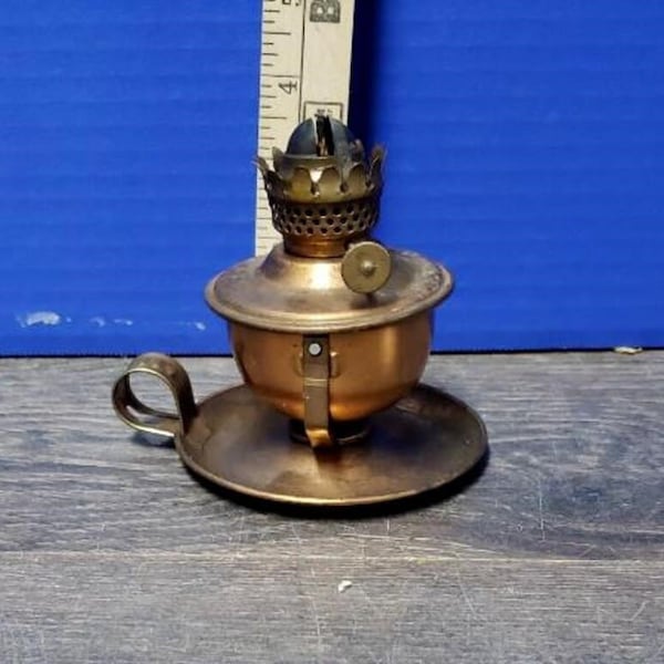 Vintage Mini Oil Lamps Made In Hong Kong