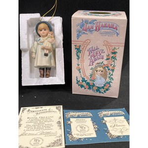 Ornamento de edição limitada vintage 1988 Jan Hagara Sharice 022333 aposentado