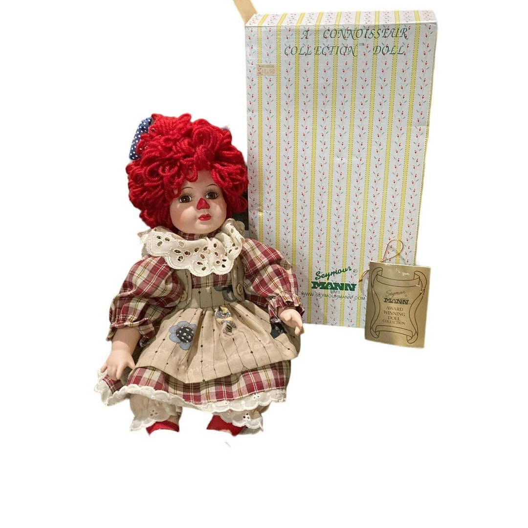 Raggedy Ann Porcelain Doll SEYMOUR MANN Connoisseur Collection Etsy