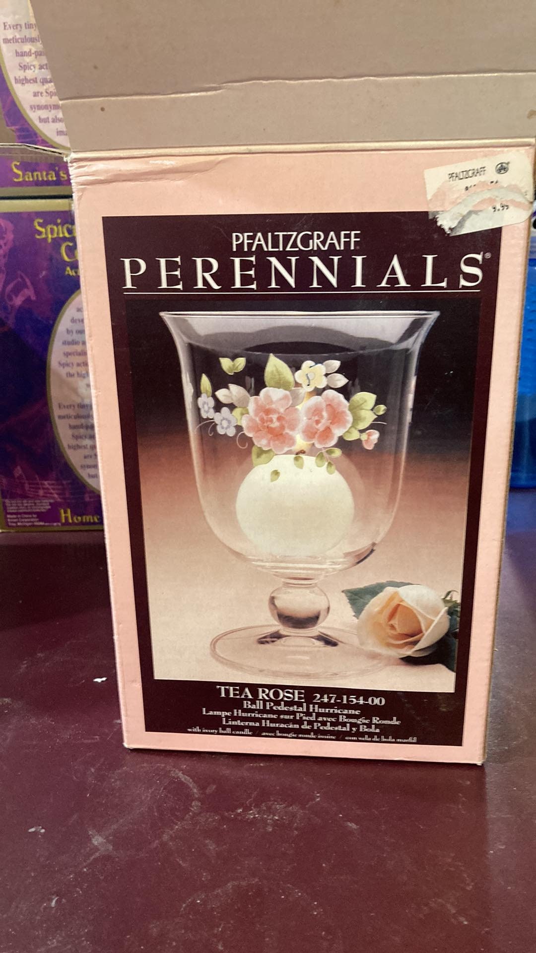 Vintage PFALTZGRAFF Tea Rose Glassware 83/8 PEDESTAL Etsy