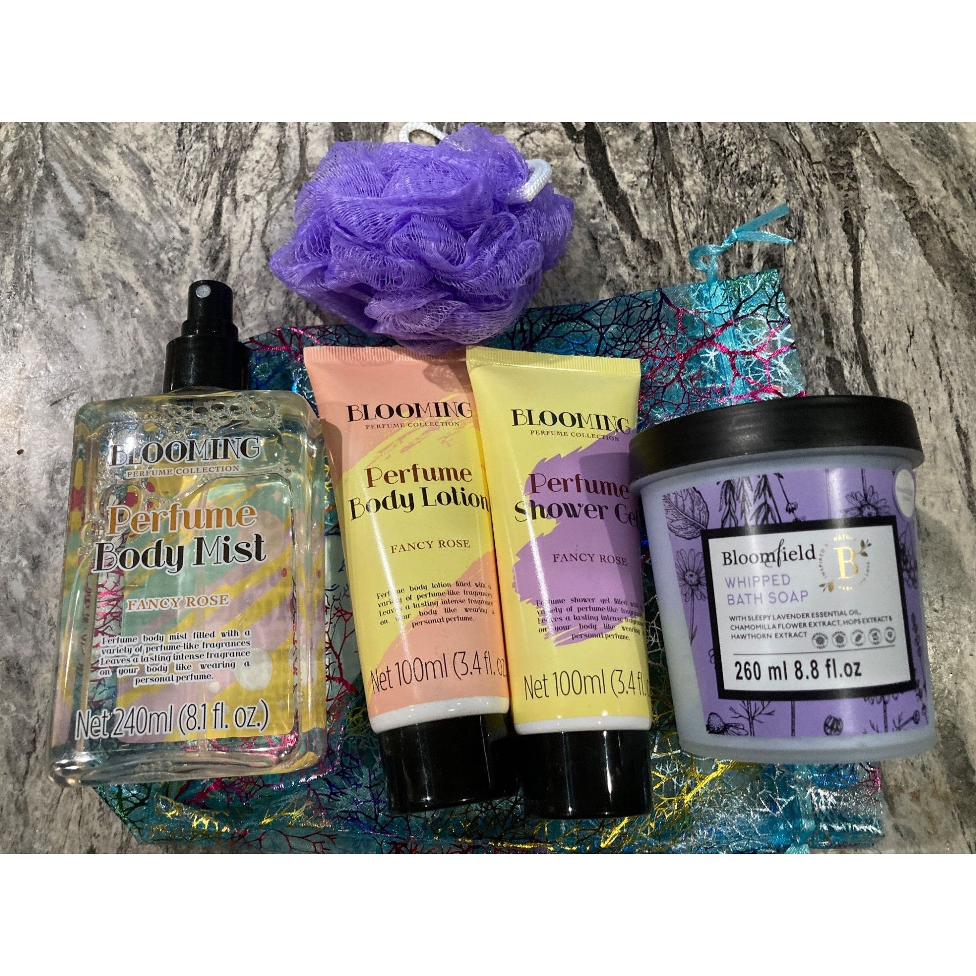 Blooming & Bloomfield Bath Set: Body Mist Lotion Shower Gel