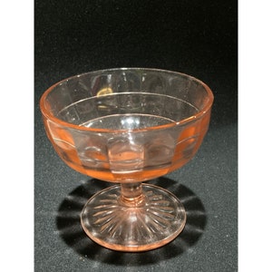 pink depression glass sherbet cup