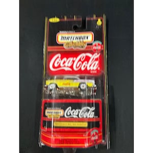 1998 Matchbox Coca-Cola Collectibles 1955 Chevy Bel Air Hardtop Yellow 1:64