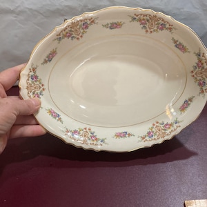 SYRACUSE CHINA Marietta Federal Shape USA 10 5/8 &quot;Ovale groente serveerschaal