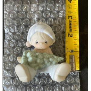 Enesco Precious Moments Don&#39;t Let The Holidays Get You Down 1990 Porcelain