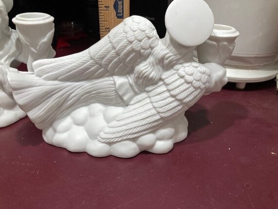 ヴィンテージの天使のシルエットのキャンドルホルダー - Etsy 日本