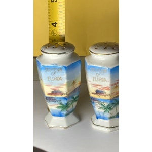 Vintage Souvenir von Florida Salz und Pfefferstreuer, hergestellt in besetztem Japan