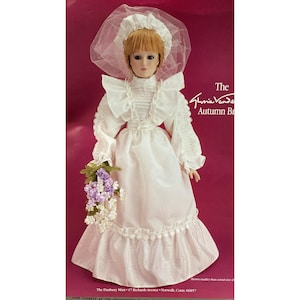 Danbury Mint Gloria Vanderbilt 18&quot; autumn Bride Four Seasons Series, porcelain doll